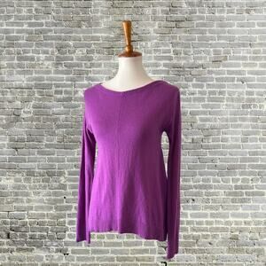 Diane von Furstenberg DVF Purple Wool Cashmere Sweater – Size S